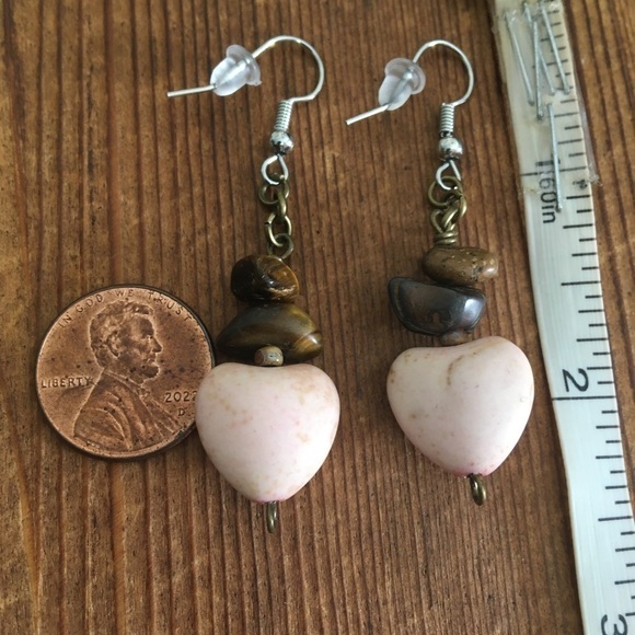 Ladies Long Beaded Dangle Earrings, Handmade Ladies Earrings - Picture 3 of 4